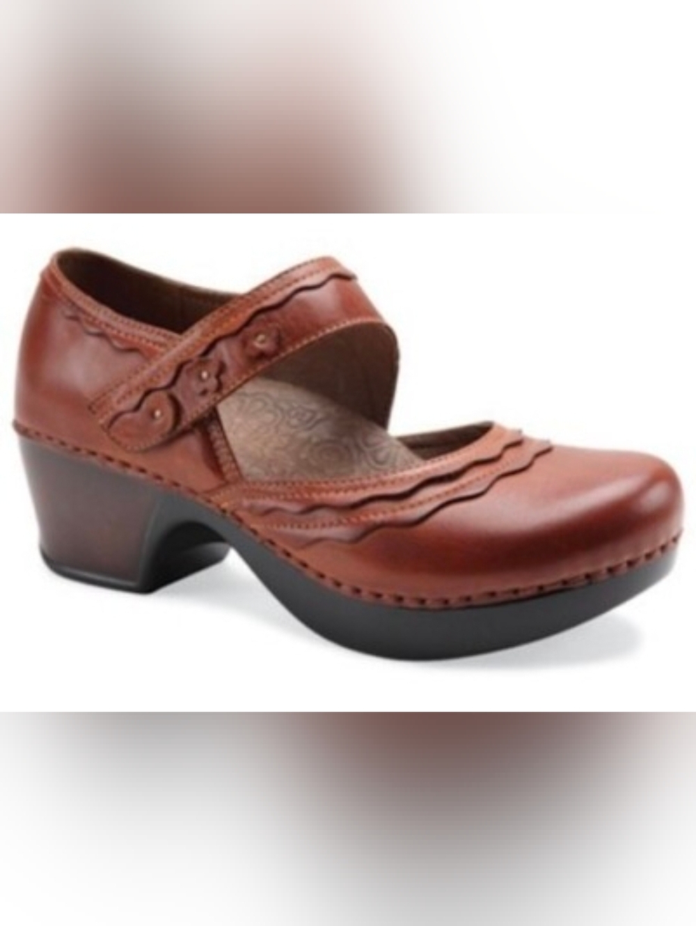 Dansko Harlow Mary Jane Clog in Chestnut Size 36